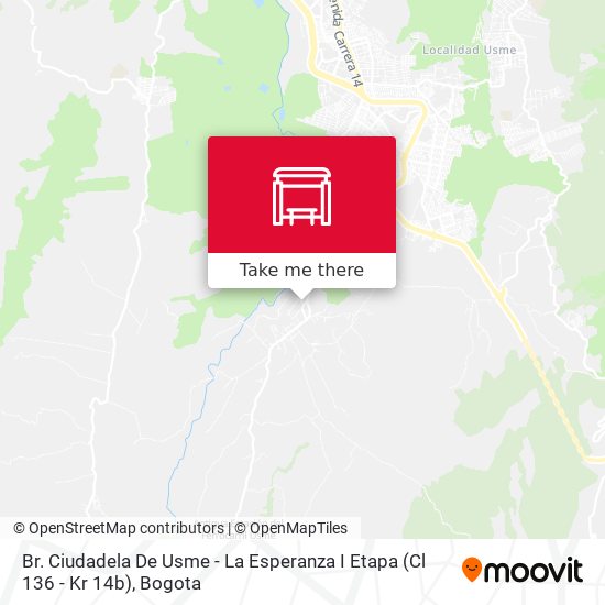 Br. Ciudadela De Usme - La Esperanza I Etapa (Cl 136 - Kr 14b) map
