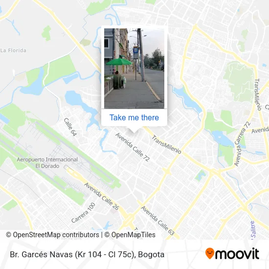 Mapa de Br. Garcés Navas (Kr 104 - Cl 75c)