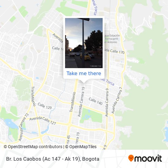 Br. Los Caobos (Ac 147 - Ak 19) map