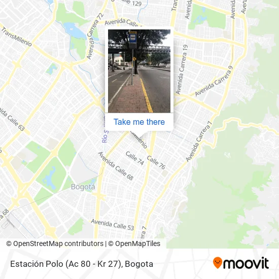 Mapa de Estación Polo (Ac 80 - Kr 27)