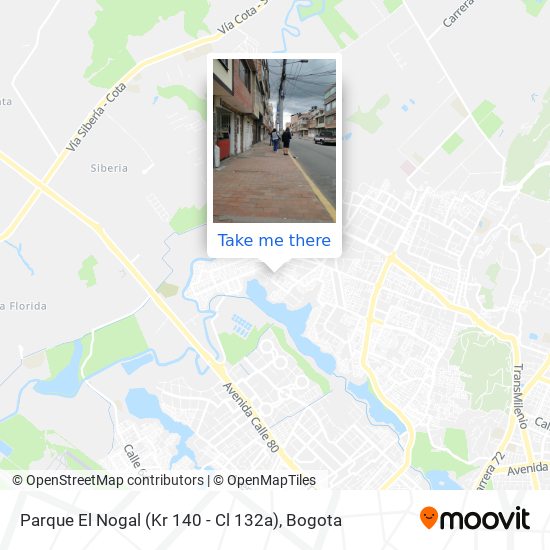 Parque El Nogal (Kr 140 - Cl 132a) map