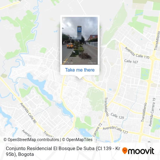 Mapa de Conjunto Residencial El Bosque De Suba (Cl 139 - Kr 95b)