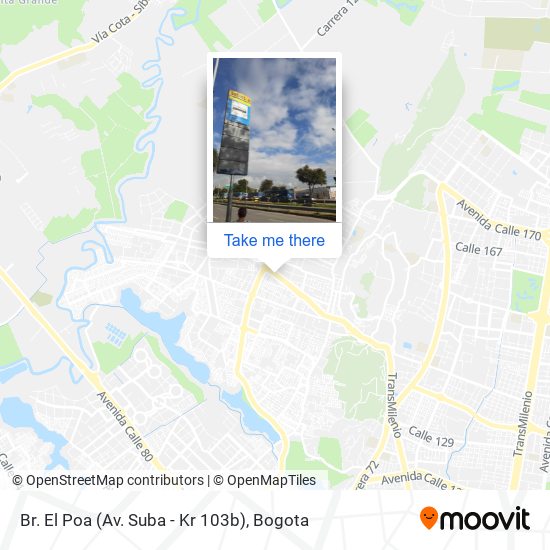 Mapa de Br. El Poa (Av. Suba - Kr 103b)