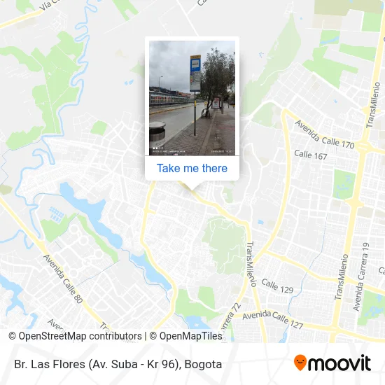 Br. Las Flores (Av. Suba - Kr 96) map