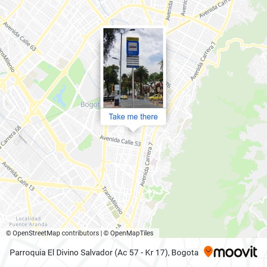 Mapa de Parroquia El Divino Salvador (Ac 57 - Kr 17)