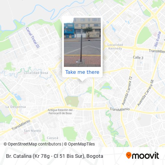 Mapa de Br. Catalina (Kr 78g - Cl 51 Bis Sur)