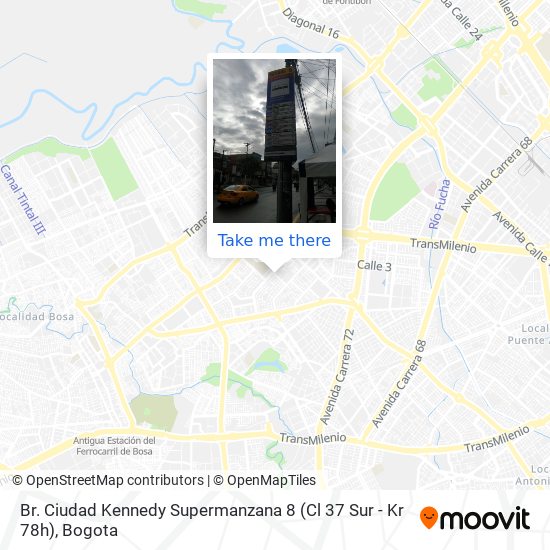 Br. Ciudad Kennedy Supermanzana 8 (Cl 37 Sur - Kr 78h) map