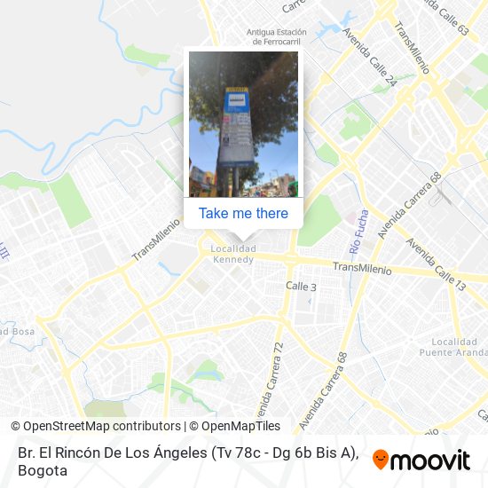 Br. El Rincón De Los Ángeles (Tv 78c - Dg 6b Bis A) map