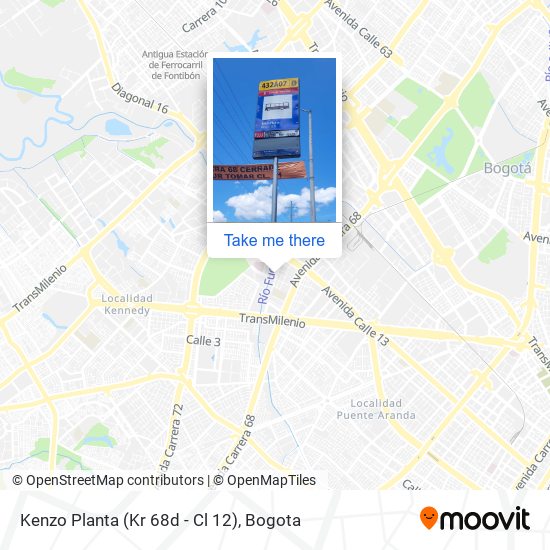 Mapa de Kenzo Planta (Kr 68d - Cl 12)