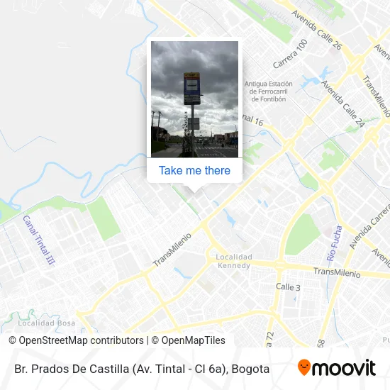 Mapa de Br. Prados De Castilla (Av. Tintal - Cl 6a)