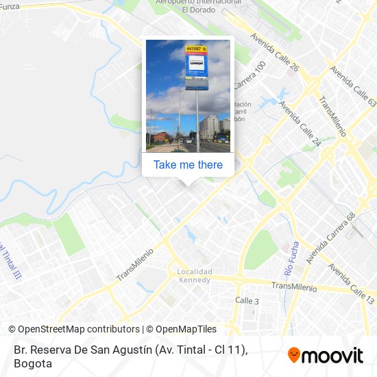 Mapa de Br. Reserva De San Agustín (Av. Tintal - Cl 11)