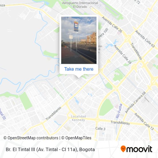 Mapa de Br. El Tintal III (Av. Tintal - Cl 11a)