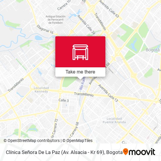 Clínica Señora De La Paz (Av. Alsacia - Kr 69) map