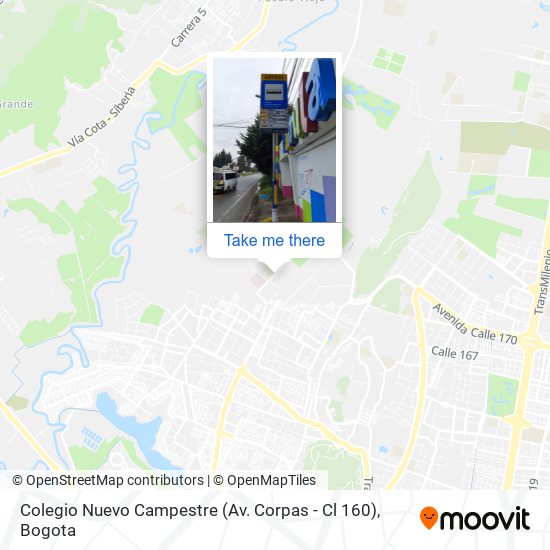 Colegio Nuevo Campestre (Av. Corpas - Cl 160) map