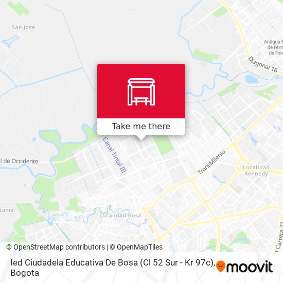 Ied Ciudadela Educativa De Bosa (Cl 52 Sur - Kr 97c) map