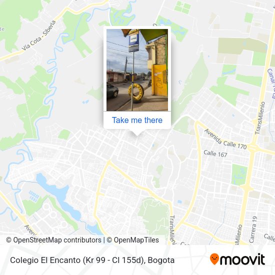 Mapa de Colegio El Encanto (Kr 99 - Cl 155d)