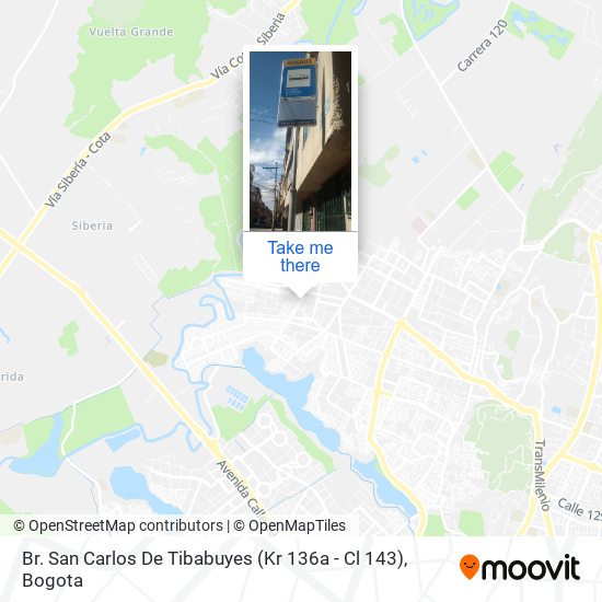 Mapa de Br. San Carlos De Tibabuyes (Kr 136a - Cl 143)