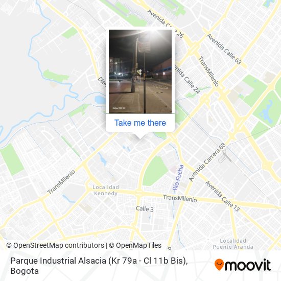 Parque Industrial Alsacia (Kr 79a - Cl 11b Bis) map