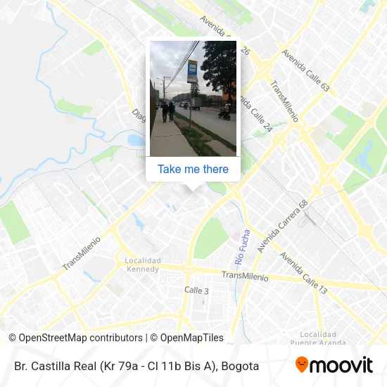 Mapa de Br. Castilla Real (Kr 79a - Cl 11b Bis A)