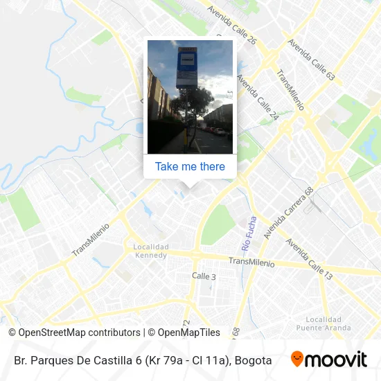 Mapa de Br. Parques De Castilla 6 (Kr 79a - Cl 11a)