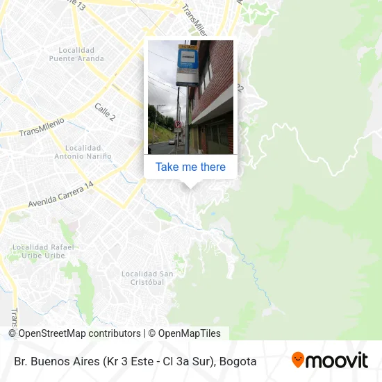 Mapa de Br. Buenos Aires (Kr 3 Este - Cl 3a Sur)
