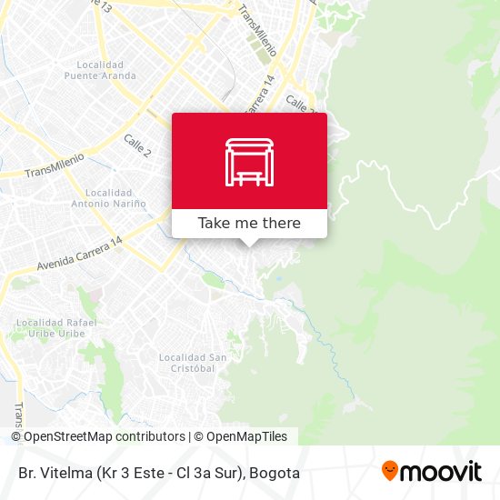 Mapa de Br. Vitelma (Kr 3 Este - Cl 3a Sur)
