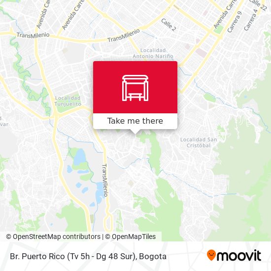 Br. Puerto Rico (Tv 5h - Dg 48 Sur) map