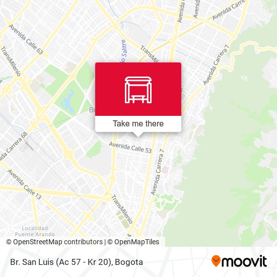 Mapa de Br. San Luis (Ac 57 - Kr 20)