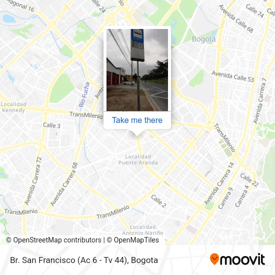 Br. San Francisco (Ac 6 - Tv 44) map