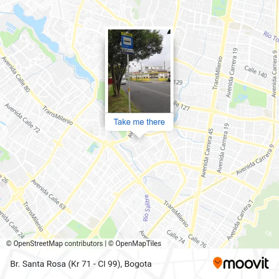 Br. Santa Rosa (Kr 71 - Cl 99) map