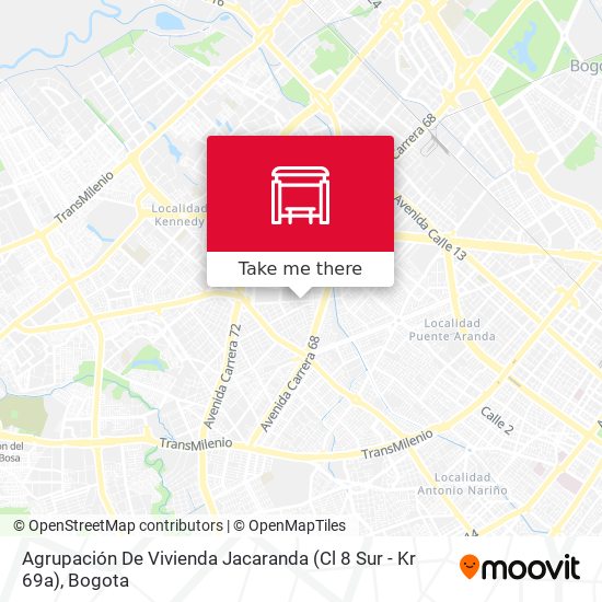 Agrupación De Vivienda Jacaranda (Cl 8 Sur - Kr 69a) map