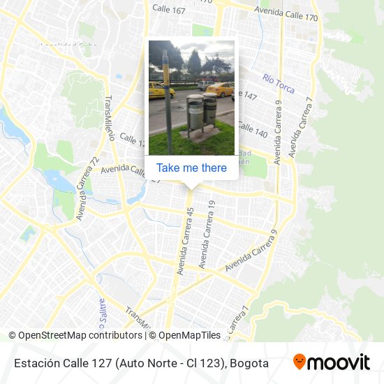 Estación Calle 127 (Auto Norte - Cl 123) map