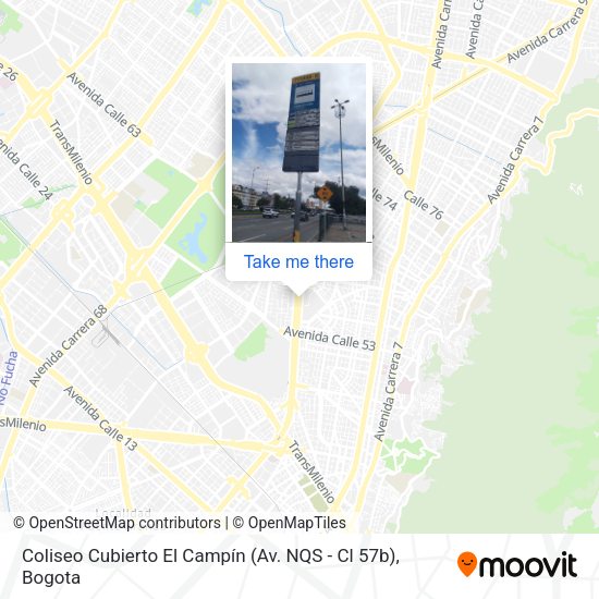 Coliseo Cubierto El Campín (Av. NQS - Cl 57b) map