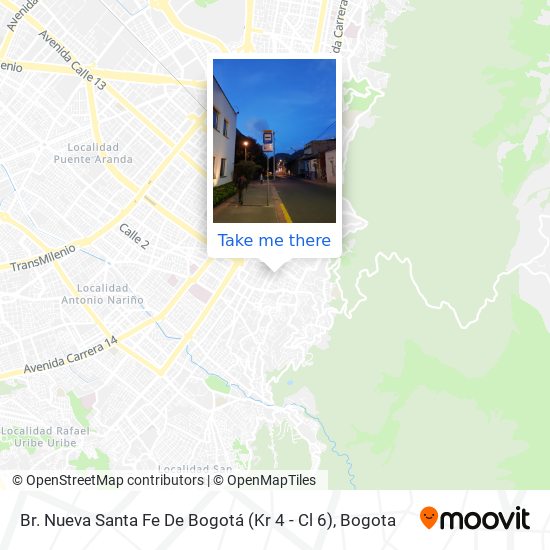 Br. Nueva Santa Fe De Bogotá (Kr 4 - Cl 6) map