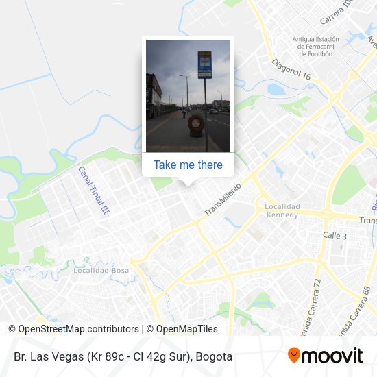 Br. Las Vegas (Kr 89c - Cl 42g Sur) map