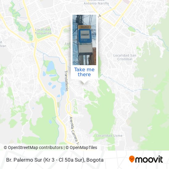 Mapa de Br. Palermo Sur (Kr 3 - Cl 50a Sur)