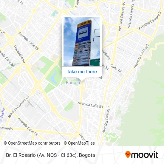 Mapa de Br. El Rosario (Av. NQS - Cl 63c)
