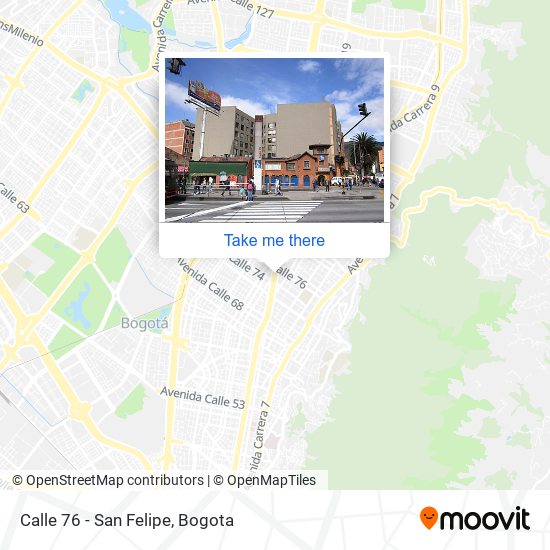 Calle 76 - San Felipe map