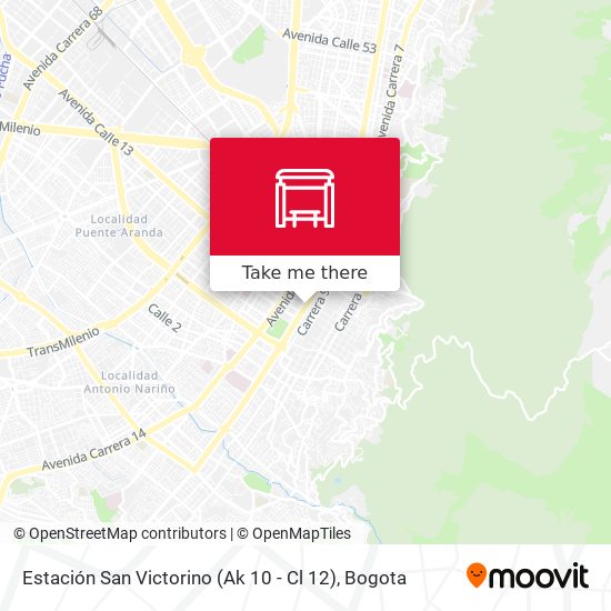 Estación San Victorino (Ak 10 - Cl 12) map