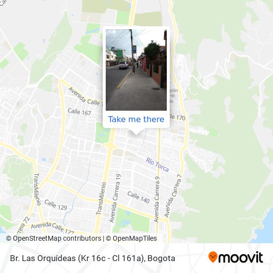 Br. Las Orquídeas (Kr 16c - Cl 161a) map