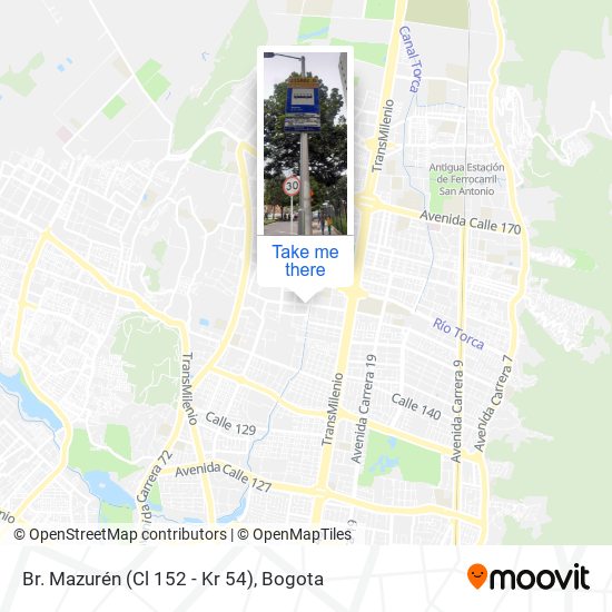 Mapa de Br. Mazurén (Cl 152 - Kr 54)