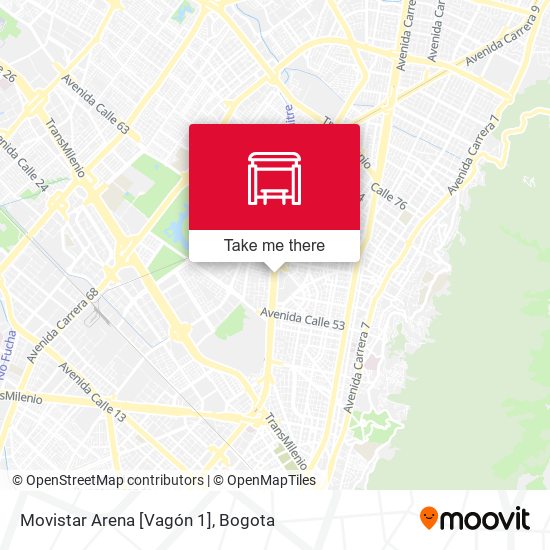 Mapa de Movistar Arena [Vagón 1]