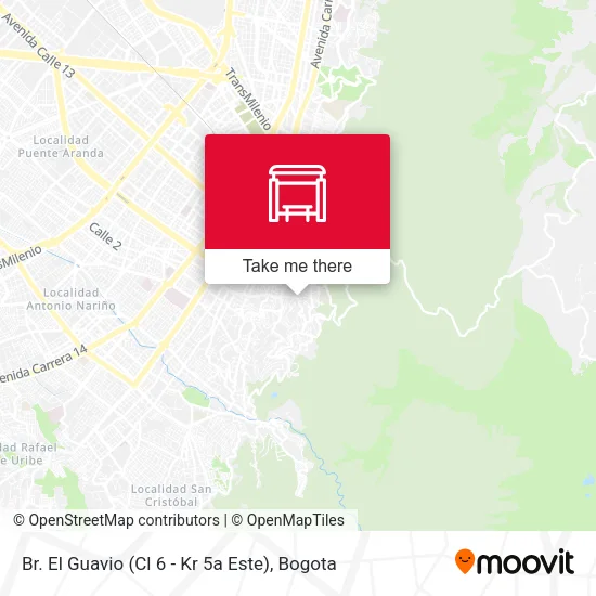 Mapa de Br. El Guavio (Cl 6 - Kr 5a Este)