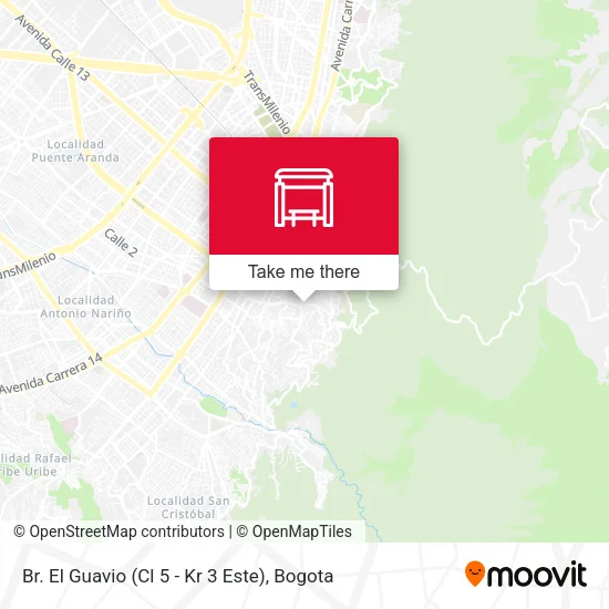 Mapa de Br. El Guavio (Cl 5 - Kr 3 Este)