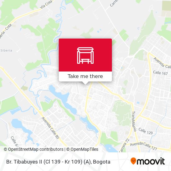 Br. Tibabuyes II (Cl 139 - Kr 109) (A) map
