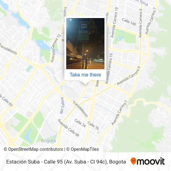 Estación Suba - Calle 95 (Av. Suba - Cl 94c) map