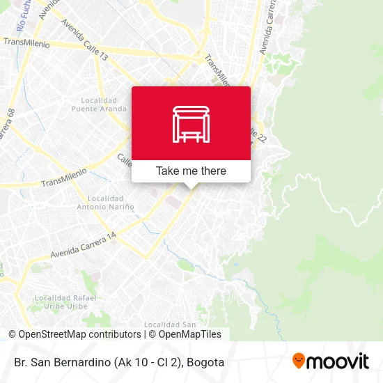 Mapa de Br. San Bernardino (Ak 10 - Cl 2)