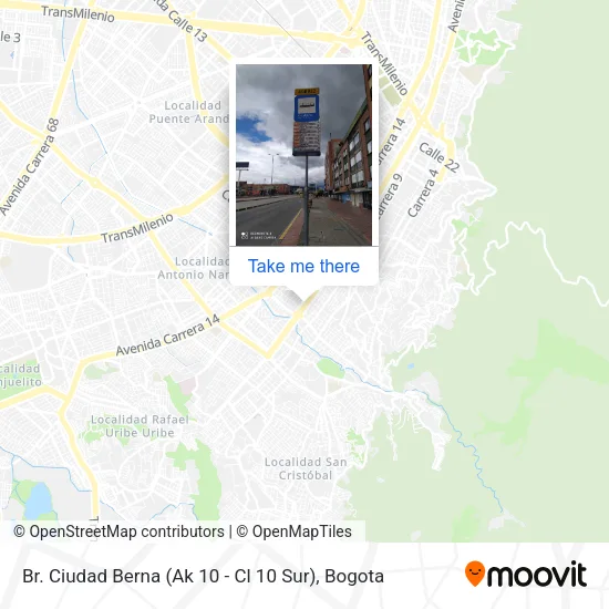Mapa de Br. Ciudad Berna (Ak 10 - Cl 10 Sur)