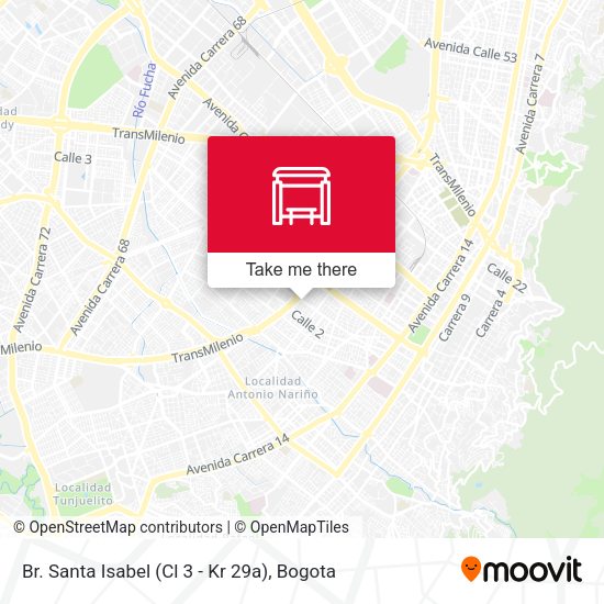 Br. Santa Isabel (Cl 3 - Kr 29a) map