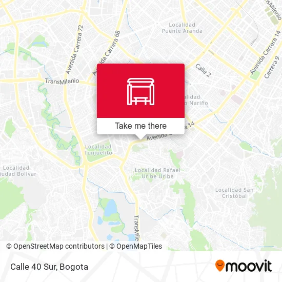 Mapa de Calle 40 Sur